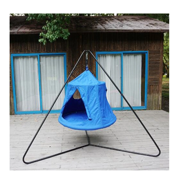 Kids Play Tent Hammock Chair Swing with Steel Stand Combo