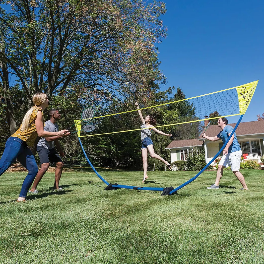 Sports Portable Indoor/Outdoor Net System Badminton Set with Carrying Bag