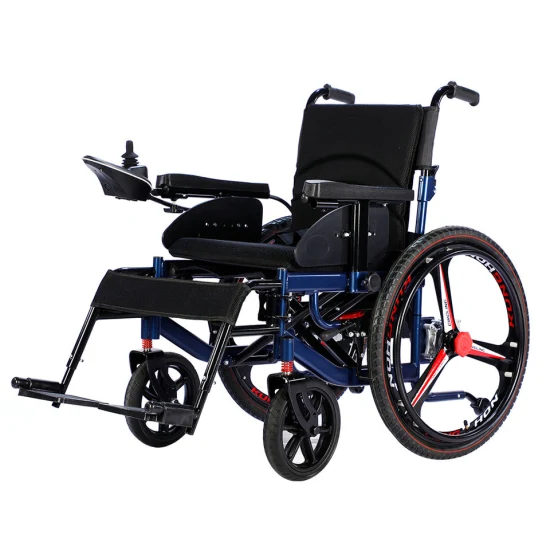 Silla de ruedas eléctrica Silla de ruedas plegable y ligera Productos para el cuidado de ancianos portátiles Rolstoel Fauteuil Roulant