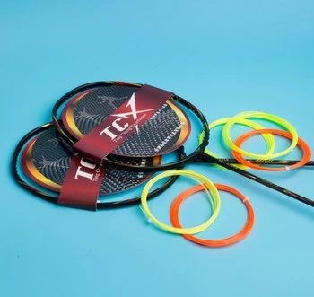 Juego de raquetas de bádminton de grafito impreso personalizado