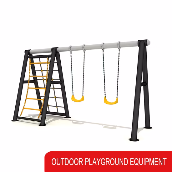Columpio de metal de acero galvanizado para juegos al aire libre para niños para parque de atracciones