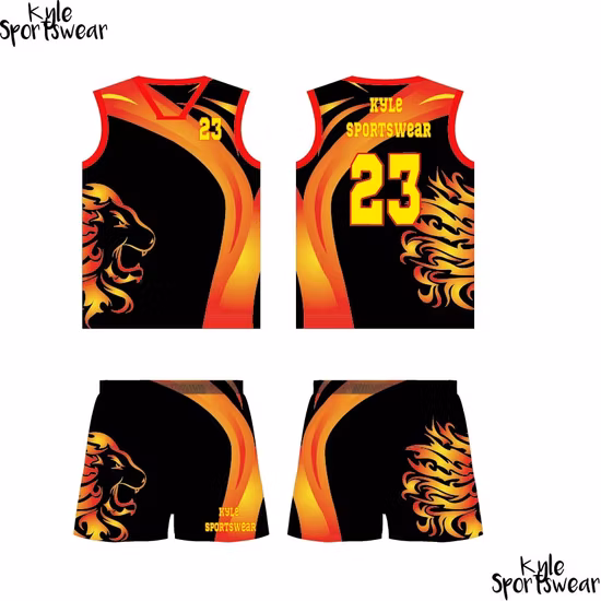 Ropa de baloncesto de sublimación de poliéster transpirable Diseño personalizado Camiseta de baloncesto Chaleco de baloncesto Uniforme de baloncesto Camisetas de baloncesto Juego de baloncesto