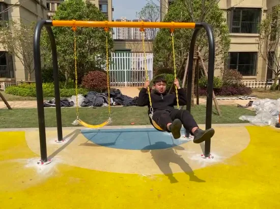 Columpio de metal de acero galvanizado para juegos al aire libre para niños para parque de atracciones